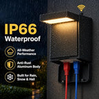 Nigaut 10W LED Outdoor Porch Light with GFCI Outlet, Dusk to Dawn, IP66 - Image 6
