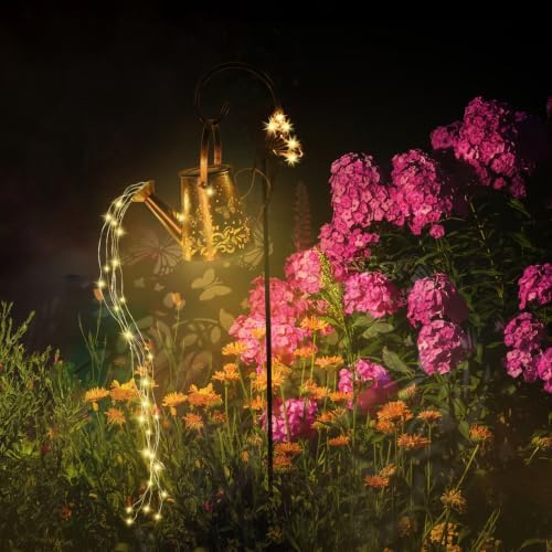 Solar LED Watering Can Light Waterproof Decorative Kettle String Lights - Image 5