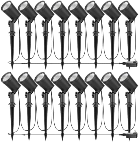 SUNTHIN 16 Pack Outdoor Landscape Lights, 600LM LED Spot Lights by SUNTHIN