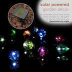 Alpine Corporation 117" Long Outdoor Air Balloons Solar String Lights, Rechargeable Multicolor LED Lights Decor, - Image 5