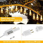 Brightever 50FT LED String Lights 27 Bulbs Outdoor Waterproof Dimmable - Image 6