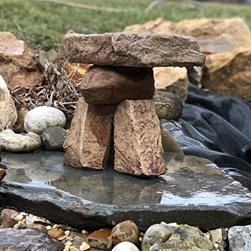 Stonehenge Birdbath Rock Balancing Sculpture - Image 3