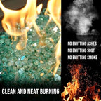 Skyflame 1/2-Inch Fireglass for Gas Firepit and Fireplace, 10-Pound - Image 3