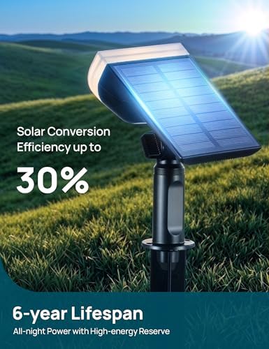 Linkind Solar Lights Outdoor Waterproof LED Spotlights Warm White 4 Pack - Image 3