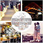 Spring Flower Butterfly Flickering Flameless Candles Battery Operated with Remote Timer Waterproof Reusable Tea Light 4 Pack LED Pillar Votive Candles for Wedding/Engagement Party - Image 7