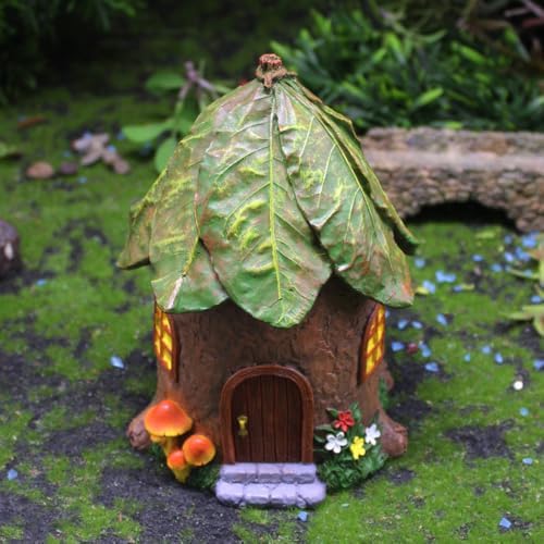 6 Pcs Mini Garden Furniture Treehouse Fairy Garden Accessories Kit Resin - Image 4