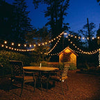 100 Foot Globe String Lights - 105 G40 Clear Bulbs (5 Extra) - Black Wire - Image 4