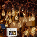 Boho Fairy String Lights Outdoor Backyard Solar String Lights LED for Garden Patio Porch Decor USB Waterproof Shatterproof Bulbs 8 Modes Edison Night Lamp Party Gift(33ft 16Lights,Warm Normal) by Hvcemi