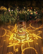 Dragonfly Gifts for Women Solar Lantern Dragonfly Decor Birthday Gifts for Women Mom Grandma Sister Friend Mothers Day Gifts Garden Decor Metal Solar Lights Outside Decor for Backyard Patio Deck Porch - Image 3