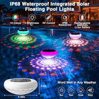 QOLNBY Solar Floating Pool Lights 2 PCS, USB Rechargeable Pool Lights - Image 5