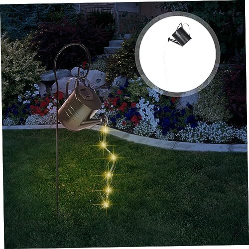 Solar Watering Can Garden Light Xmas Iron Decorative Lawn Lamp - Image 2