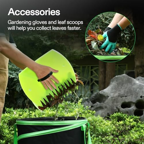 VIVOSUN 47-Gallon Collapsible Garden Bag, Yard Waste Containers - Image 5