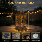 Solar Lantern Outdoor Waterproof Train Coming Tunnel Garden Decor LED Hanging Solar Lights Tabletop Lamp Gifts for Women Mom Outside Yard Patio Porch - Image 2