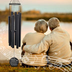 Personalized Butterfly Wind Chimes, in Loving Memory of Dad/Mom, Sympathy Gifts Wind Chime for Loss of Loved Ones, 36inch Deep Tone Wind Chimes for Condolences - Image 2