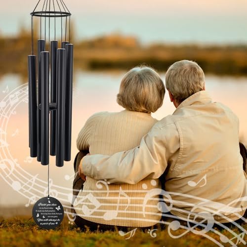 Personalized Butterfly Wind Chimes, in Loving Memory of Dad/Mom, Sympathy Gifts Wind Chime for Loss of Loved Ones, 36inch Deep Tone Wind Chimes for Condolences - Image 2