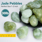 30lbs 1-2 Inch Jade Pebbles for Indoor Plants - Image 2