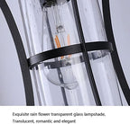 Nordic Outdoor Wall Lantern Waterproof Sconce Lighting Fixture Wall Mounted Lighting with Glass Shades Vintage Kerosene Style Wall Lamp for Porch Creative Cafe Balcony Patio - Image 7