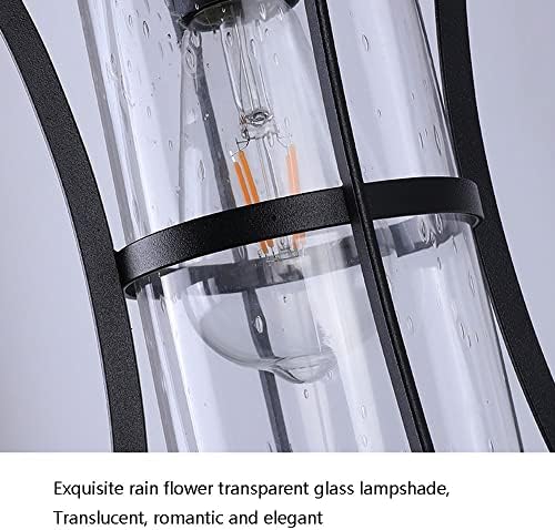 Nordic Outdoor Wall Lantern Waterproof Sconce Lighting Fixture Wall Mounted Lighting with Glass Shades Vintage Kerosene Style Wall Lamp for Porch Creative Cafe Balcony Patio - Image 7