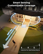 Motion Sensor Outdoor Light Adjustable Sensing Range, 2 Pack Black Dusk to Dawn Exterior Lighting Fixtures with Seed Glass, Aluminum Anti-Rust Outside Lights for House Garage Doorway Garden - Image 3