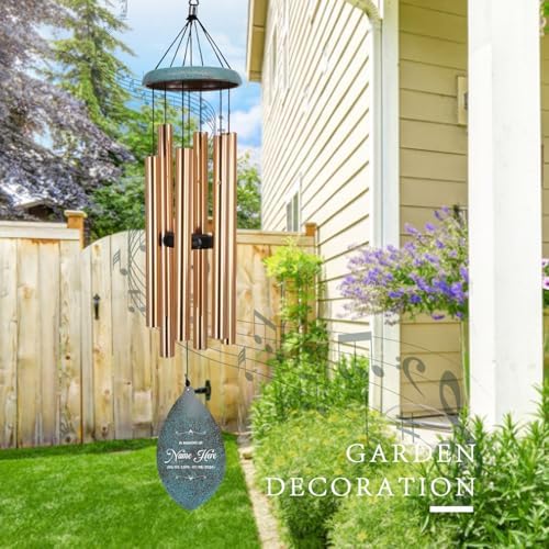 Personalized Wind Chime for Loss of Loved One, Large Memorial Wind Chimes for Outside, Wind Chimes Outdoor Deep Tone Sympathy,Bereavement/Sympathy/Memorial Gifts for Remembrance - Image 4