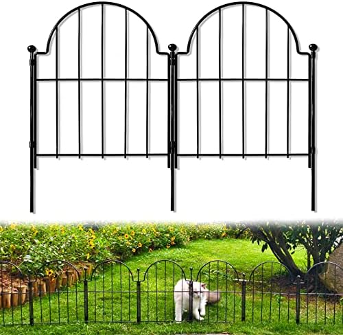 Blingluck Decorative Garden Fence, 17in(H) x 10.8ft(L), with Ground Stake by Blingluck