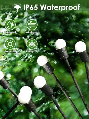 8 Pack Solar Garden Lights, 64 LED Firefly Lights Solar Outdoor Waterproof - Image 4