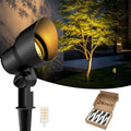 Gardencoin Low Voltage Landscape Spotlight, 12V LED Outdoor Spot Lights with 4W G4 Replaceable Bulb, Wired Waterproof Aluminum Up Lighting Fixture for Yard, Garden, House, Tree, Lawn (24 Pack) by Gardencoin