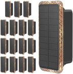 vighep Solar Fence Lights Outdoor 16 Pack, 5CCT(3000K-6000K) Up and Down Solar Wall Lights, IP65 Waterproof Dusk to Dawn Wood Fence Lights Solar Powered for Patio, Porch, Backyard, Garage, Wall Decor by Vighep