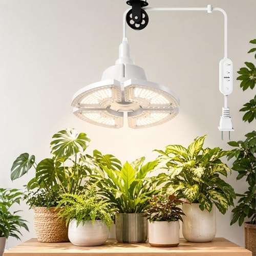 RDJ Bouns LED Grow Light for Indoor Plants, Full Spectrum (Hanging, 80W) by RDJBouns