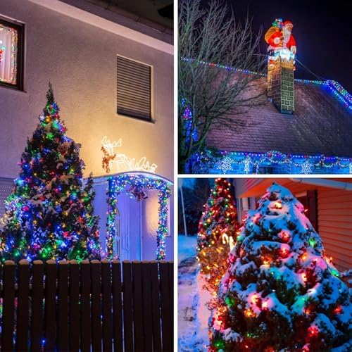 KAQ 4pack 400LED Solar String Lights Outdoor Waterproof Multicolor - Image 2