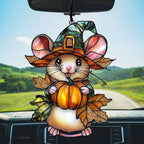Little Mouse and Pumpkin Acrylic Suncatcher - Image 5