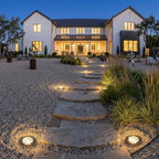GOODSMANN Outdoor Low Voltage Well Lights 4W LED 12V In-Ground Landscape Spot Lighting 4PK Deck Lights Kit with Hardwired Connectors 200 Lumen 2800K Warm White Bronze Finish Up Light - Image 7