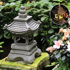 Outdoor Garden Animal Statues Patio Décor, Garden Floor Standing Statues, Outdoor Stone-Like Sculptures Patio Yard Decor Zen Pagoda Stupa Lantern Crafts Ornaments - Image 3