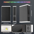 Solar Lights Outdoor,8 Lighting Modes Dusk to Dawn Lighting Wall Sconce IP67 Waterproof Up and Down Solar Wall Light Front Door Light for House, Garage, Porch,Doorway,Fence,Festival Decor (2 PACK) - Image 3