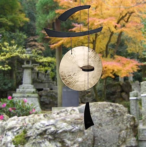 Woodstock Wind Chimes for Outside, Outdoor Decor, Patio and Garden Decor for Outside, Front Porch Decor Wind Gong Style Wind Chimes (50") Emperor Gong Large Black Gifts (EGCLB) - Image 2