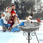 100W Heated Bird Bath for Outdoors, Heated Birdbath Water Heater, Grey - Image 6