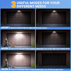 [16 Packs] Solar Motion Sensor Outdoor Lights, Super Bright Solar Lights Outdoor Waterproof, 3 Lighting Modes Security Wall Light for Outside Walking Dog Fence Backyard Deck Garden Door Step Garage - Image 3