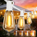 White Outdoor String Lights Waterproof 100FT Patio Lights for Wedding Yard by Lifeisgood