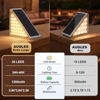 AUDLES Solar Step Lights for Outside 6 Pack, 28 LED 2 Brightness Modes - Image 5