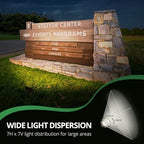GKOLED 15W Outdoor LED Flood Security Lights, Waterproof Landscape Lighting, 50W PSMH Equivalent, 1500 Lumens, 4000K Cool White, 1/2" Adjustable Knuckle, Compact Size, UL-Listed - Image 3