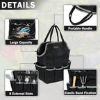 Garden Tool Bag | Heavy-Duty 16oz Waxed Canvas Garden Tool Tote with 8 Pockets | L9.5" x W6" x H15.5" | Tools Storage Bag for Gardeners, Portable Tool Organizer for Garden Essentials - Image 4