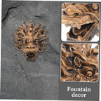 Dragon Head Fountain Faucet Wall Mounted Resin Coffee Home Decoration - Image 6