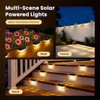 Solar Deck Lights Outdoor, Solar Step Lights Waterproof, 20 Pack Warm White - Image 6