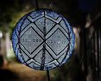 Allsop Soji Stella Boho - 12" Handmade LED Outdoor Lantern - Ink - Image 2