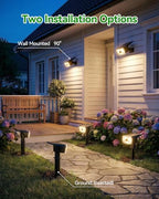 TECKNET Solar Lights Outdoor Waterproof,Solar Spot Lights,108 LED,4 Pack - Image 5