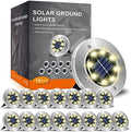 INCX Solar Lights Outdoor Waterproof, Warm White, 16 Pack Ground Lights by INCX
