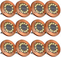 Solar Ground Lights Outdoor Waterproof Flat Garden Solar Disk Lights Floor by JKIMK