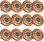 Solar Ground Lights Outdoor Waterproof Flat Garden Solar Disk Lights Floor by JKIMK