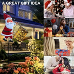 Christmas Solar Kettle Lights Garden Lawn Decorative Lights, Christmas Solar Kettle Lights, Outdoor Waterproof Hanging Metal Watering Can with LED Light for Gardens Lawn Patio (Mix) - Image 7