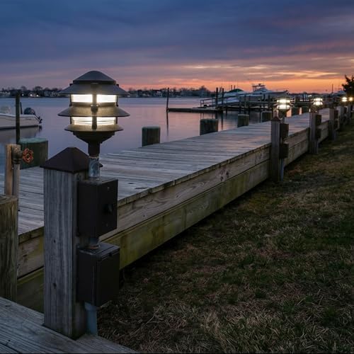 Greenfield Weatherproof Line-Voltage (120V) 3-Tier LED Outdoor Pathway Light – Permanent Outside Light for Walkway, Driveway & Landscaping – Professional Grade & Made in USA – Bronze - Image 6